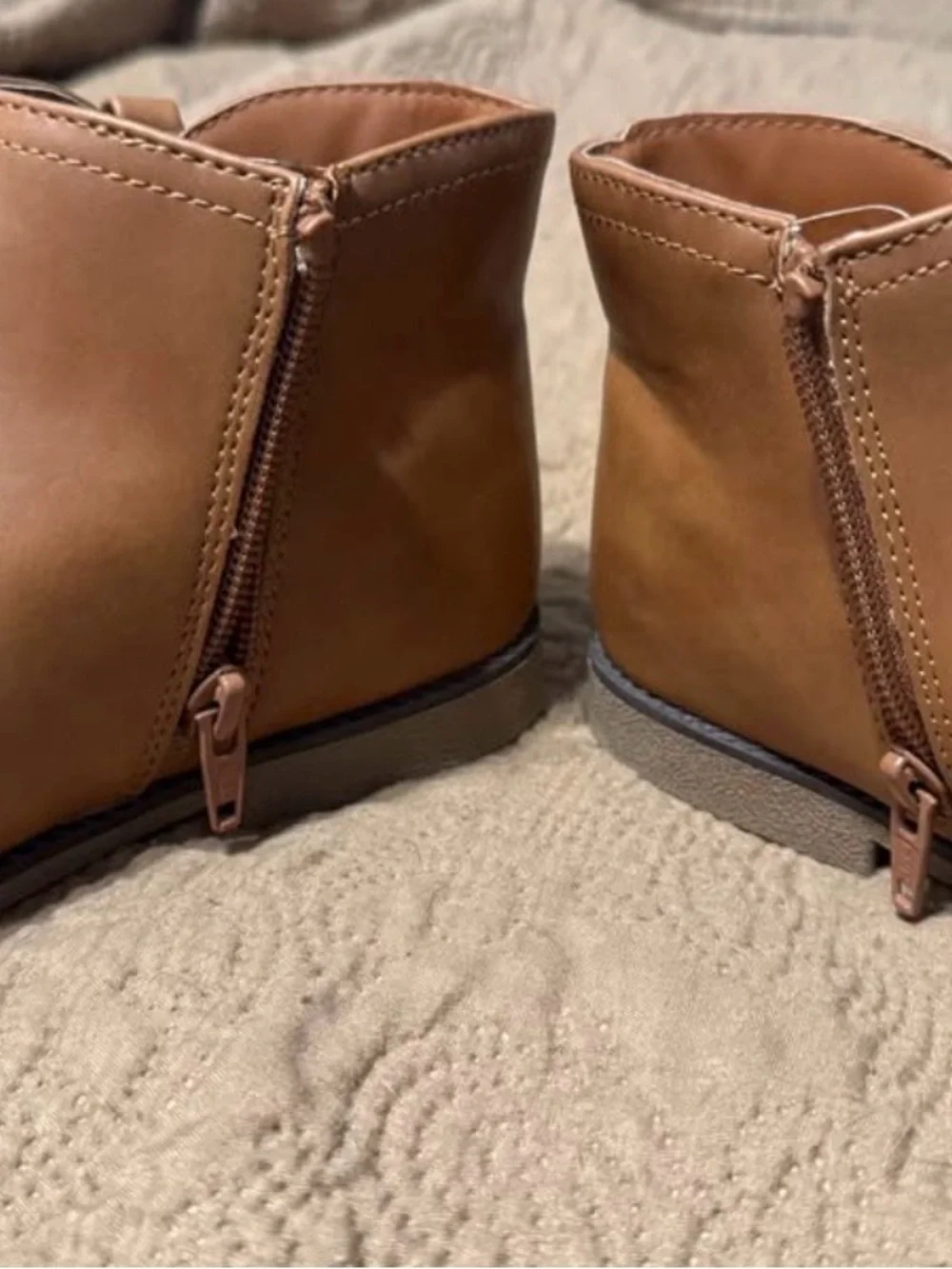 Gymboree Girls' Tan Bow Ankle Booties